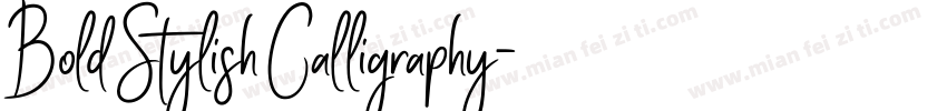 Bold Stylish Calligraphy字体转换